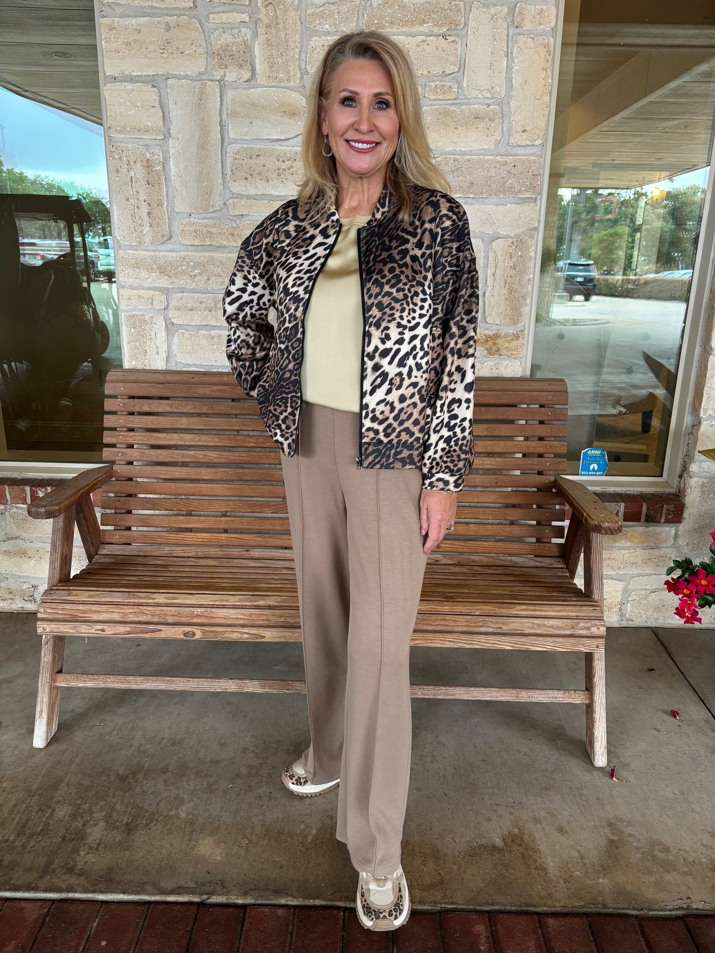 Picadilly Wide-Leg Center Seamed Pant in Praline-Bottoms-Picadilly-Market Street Nest, Fashionable Clothing, Shoes and Home Décor Located in Mabank, TX