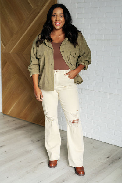 Primrose Corduroy Jacket in Olive-Layers-Ave Shops-Market Street Nest, Fashionable Clothing, Shoes and Home Décor Located in Mabank, TX