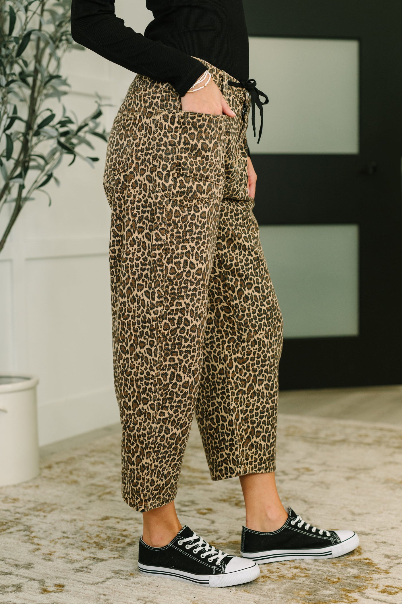Prowl Power Barrell Ankle Crop Jean in Khaki-Womens-Ave Shops-Market Street Nest, Fashionable Clothing, Shoes and Home Décor Located in Mabank, TX