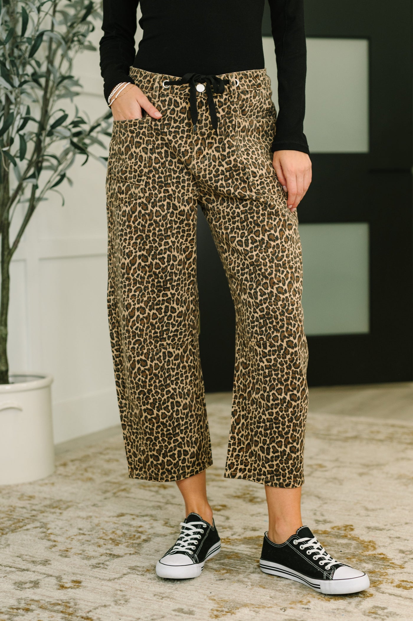 Prowl Power Barrell Ankle Crop Jean in Khaki-Womens-Ave Shops-Market Street Nest, Fashionable Clothing, Shoes and Home Décor Located in Mabank, TX