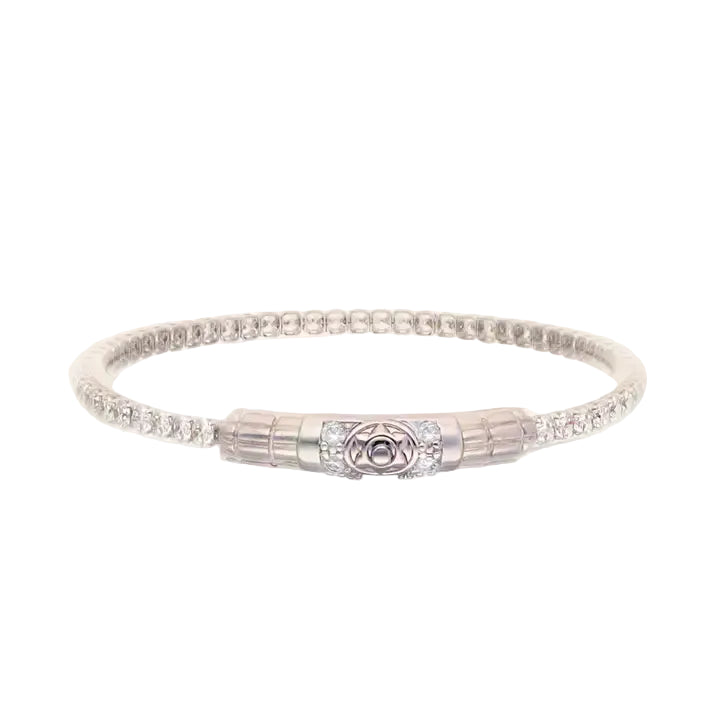 Queen All Weather Bangles® (Awb®) - Clear Crystal- Silver-01-Jewelry-Budhagirl-Market Street Nest, Fashionable Clothing, Shoes and Home Décor Located in Mabank, TX