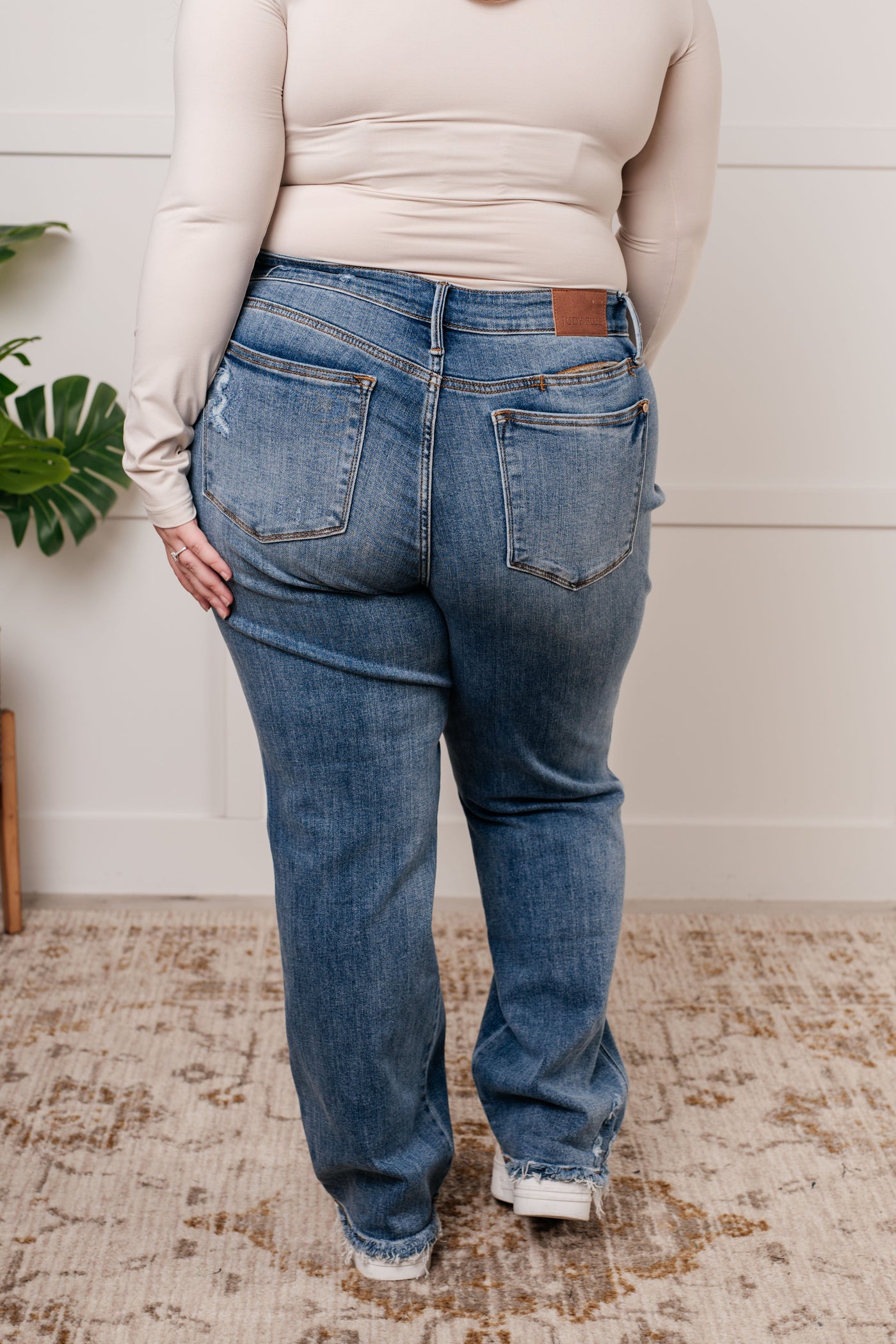 Quinn Mid Rise Cell Phone Pocket Dad Jeans-Womens-Ave Shops-Market Street Nest, Fashionable Clothing, Shoes and Home Décor Located in Mabank, TX