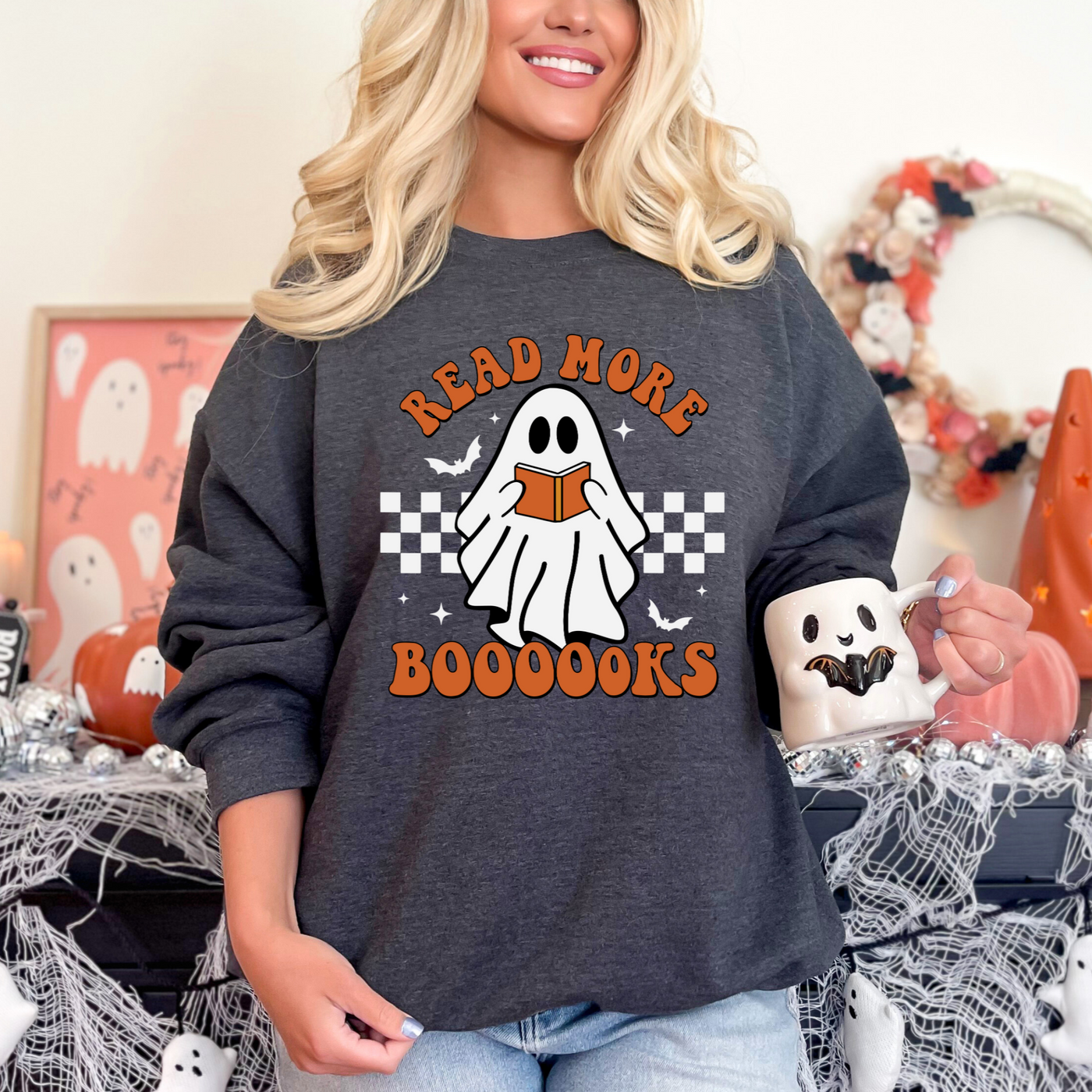 Read More Booooks Sweatshirt-Womens-Ave Shops-Market Street Nest, Fashionable Clothing, Shoes and Home Décor Located in Mabank, TX