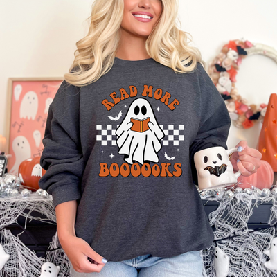 Read More Booooks Sweatshirt-Womens-Ave Shops-Market Street Nest, Fashionable Clothing, Shoes and Home Décor Located in Mabank, TX
