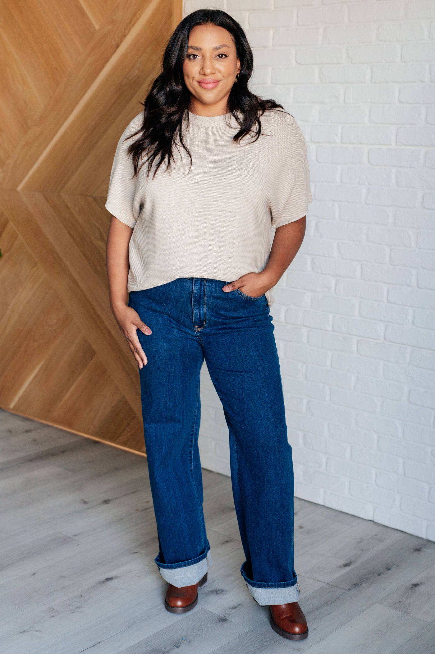 Relaxing Away Dolman Sleeve Knit Top in Taupe-Tops-Ave Shops-Market Street Nest, Fashionable Clothing, Shoes and Home Décor Located in Mabank, TX