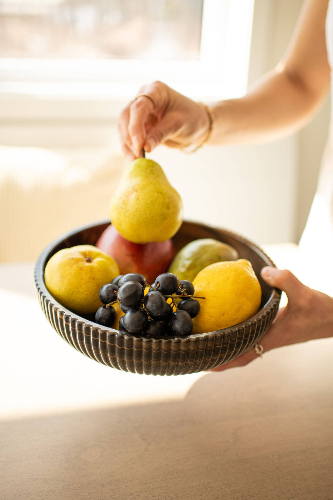 NEW!!! Resin Fruit Bowl (NO TARIFFS)-Lynn &amp; Liana Designs-Market Street Nest, Fashionable Clothing, Shoes and Home Décor Located in Mabank, TX