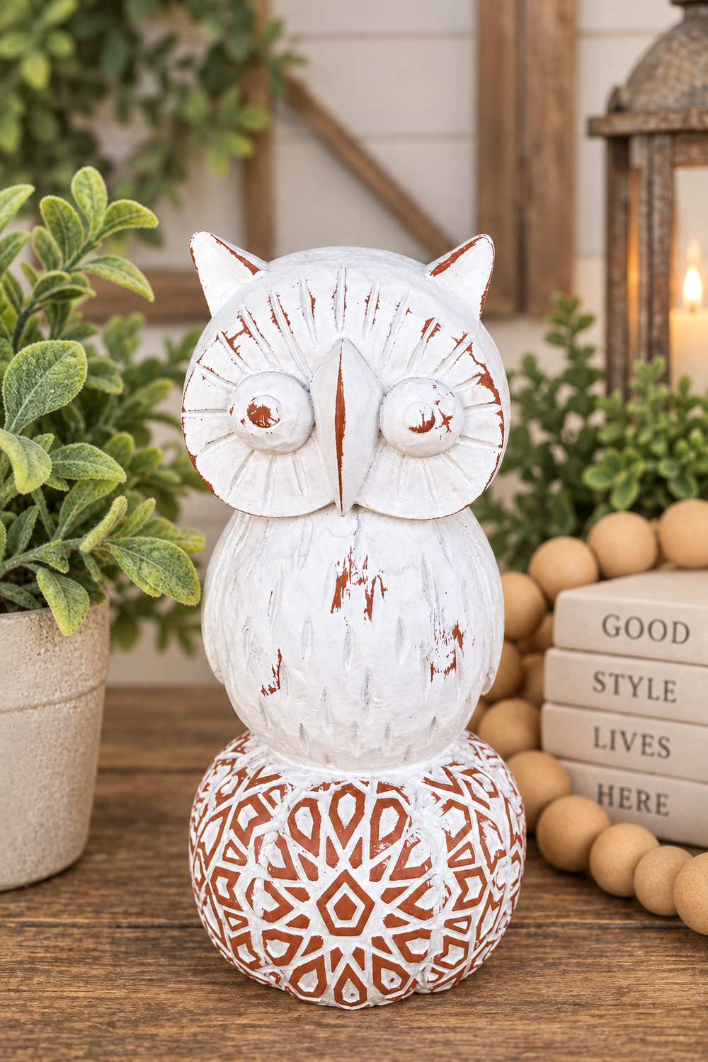 Resin Owl With Pumpkin Shelf Sitter-03-Home & Gift-Ganz-Market Street Nest, Fashionable Clothing, Shoes and Home Décor Located in Mabank, TX