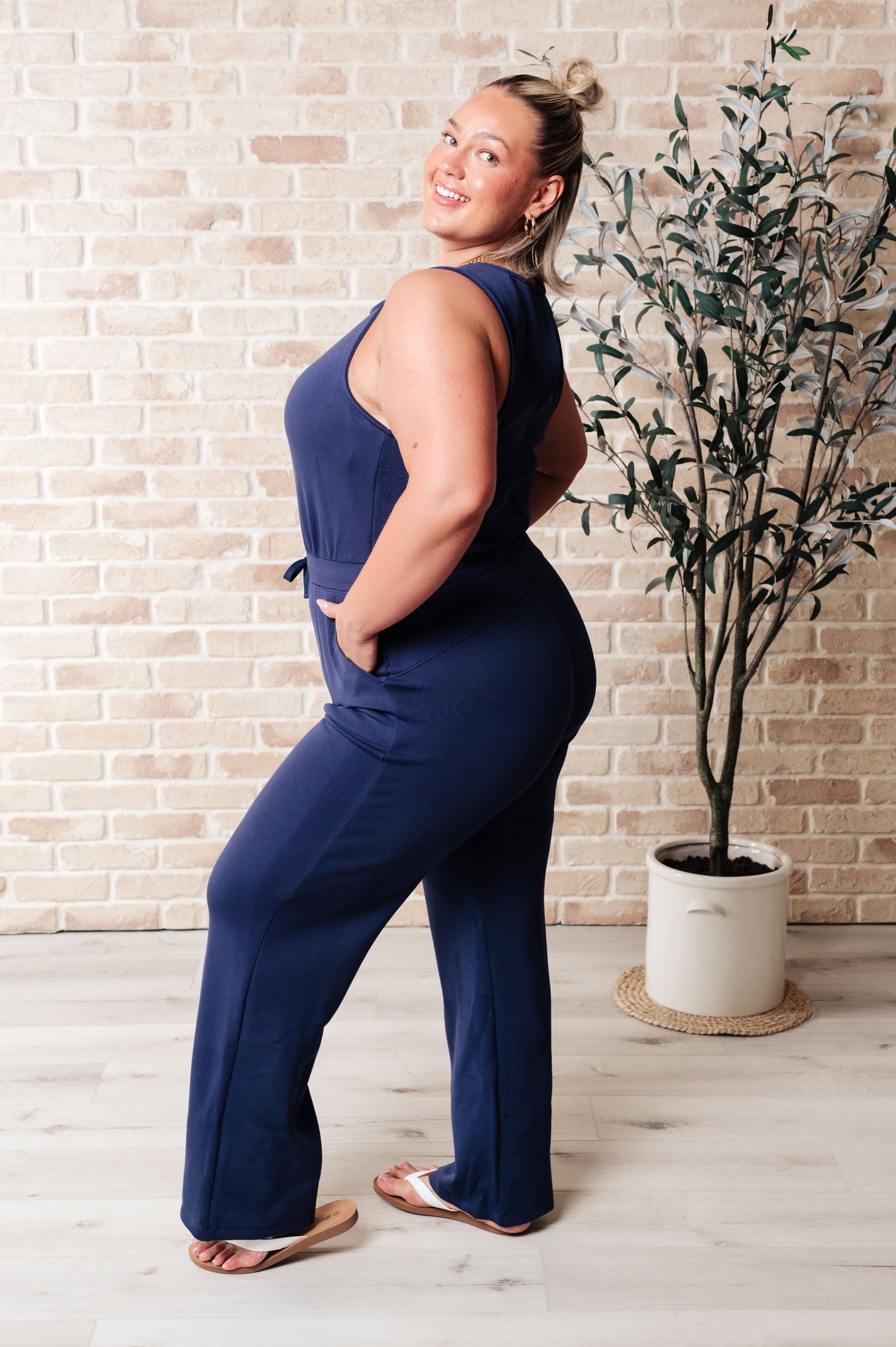 Rest Day Straight Leg Jumpsuit-Jumpsuits & Rompers-Ave Shops-Market Street Nest, Fashionable Clothing, Shoes and Home Décor Located in Mabank, TX