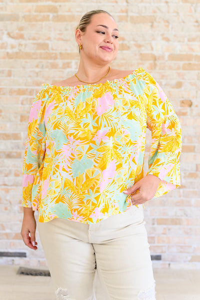 Rich Spirit Off Shoulder Bell Sleeve Blouse-Tops-Ave Shops-Market Street Nest, Fashionable Clothing, Shoes and Home Décor Located in Mabank, TX