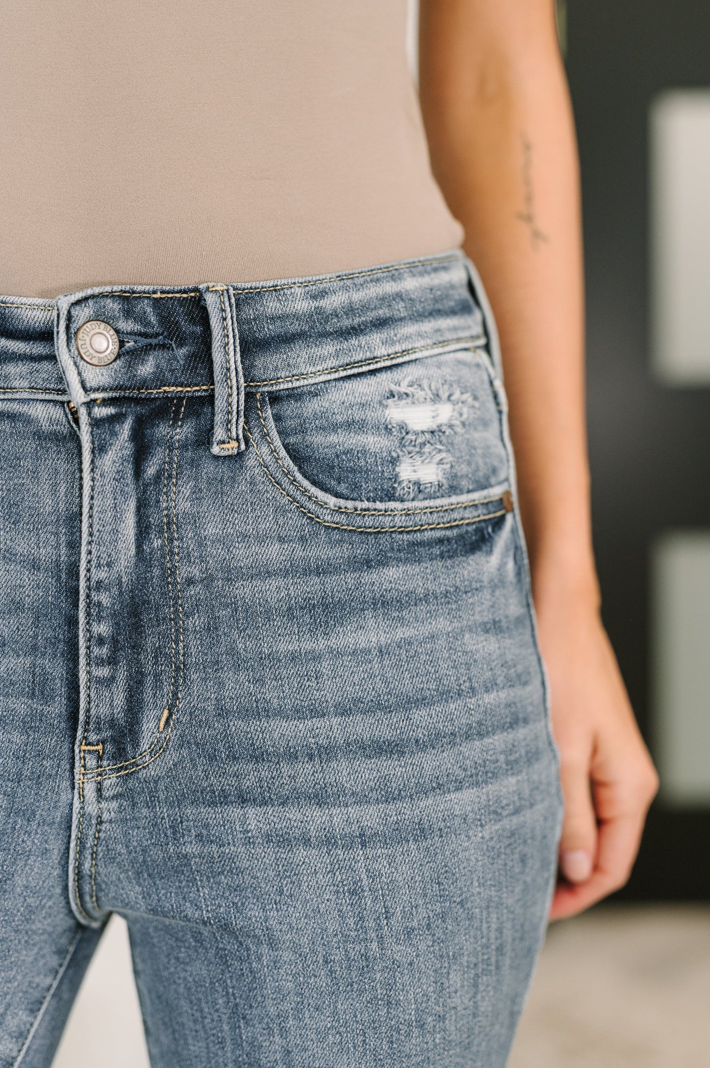 Robin High Waist Bootcut with Fray Hem-Womens-Ave Shops-Market Street Nest, Fashionable Clothing, Shoes and Home Décor Located in Mabank, TX