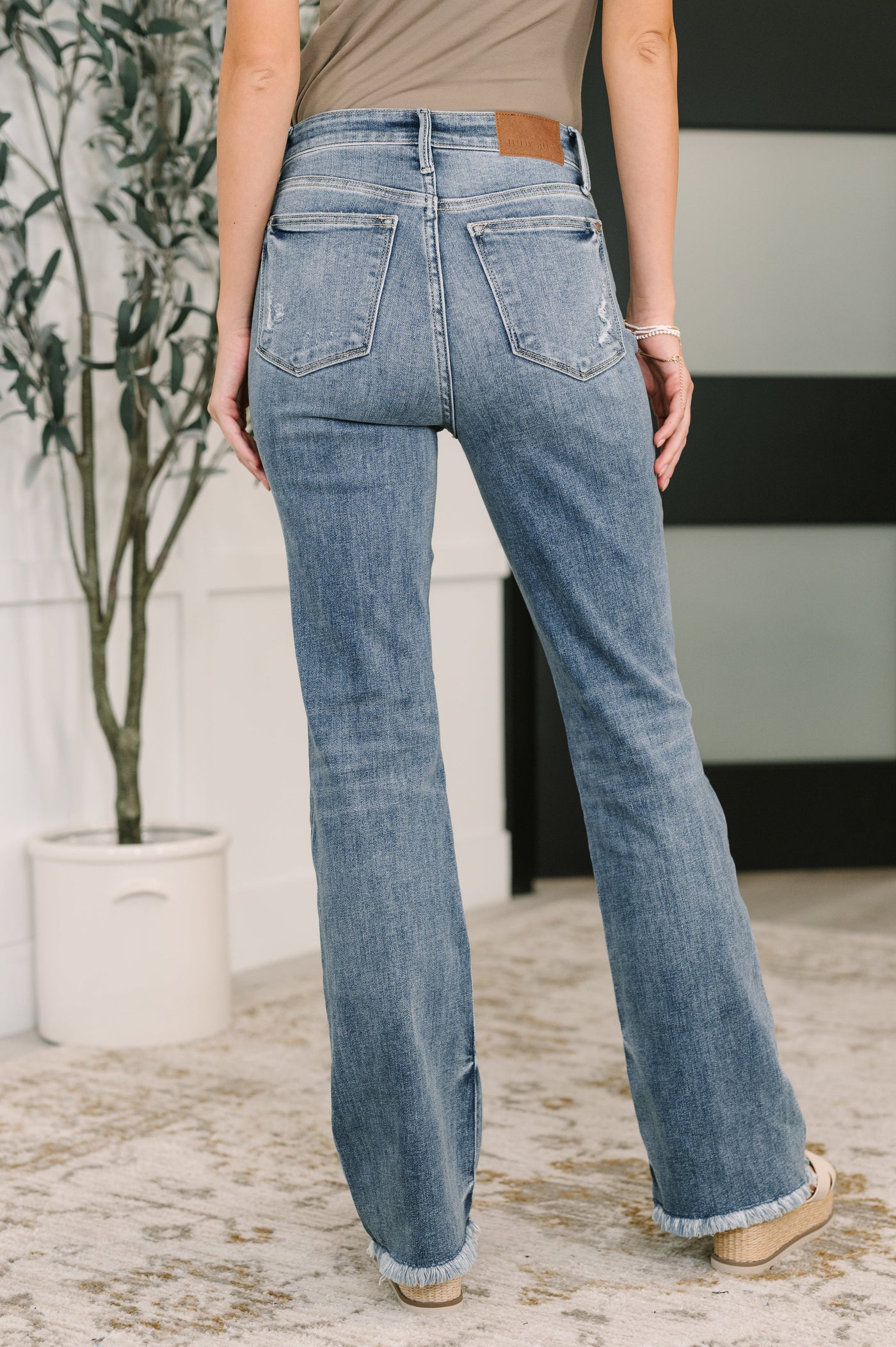 Robin High Waist Bootcut with Fray Hem-Womens-Ave Shops-Market Street Nest, Fashionable Clothing, Shoes and Home Décor Located in Mabank, TX