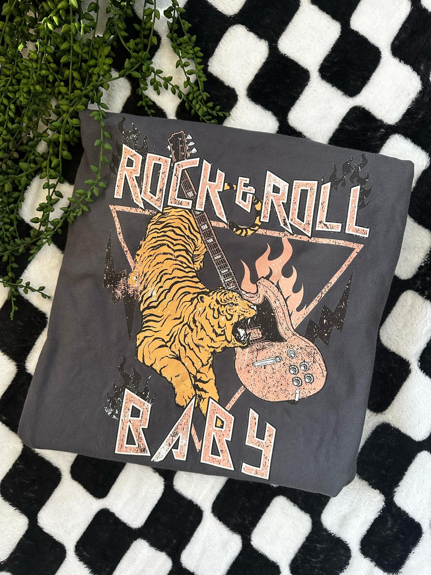 Rock & Roll Baby Graphic Tee-Womens-Ave Shops-Market Street Nest, Fashionable Clothing, Shoes and Home Décor Located in Mabank, TX