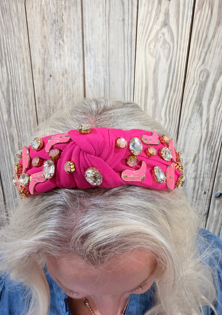 Rodeo Nights Knotted Headband-05-Bath, Beauty &amp; Wellness-The Dadgum Debutante Boutique-Market Street Nest, Fashionable Clothing, Shoes and Home Décor Located in Mabank, TX