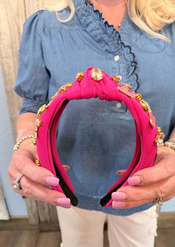 Rodeo Nights Knotted Headband-05-Bath, Beauty &amp; Wellness-The Dadgum Debutante Boutique-Market Street Nest, Fashionable Clothing, Shoes and Home Décor Located in Mabank, TX