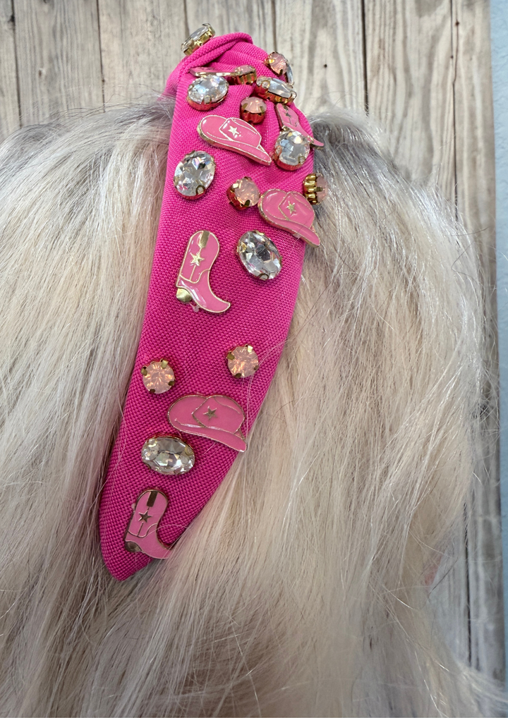 Rodeo Nights Knotted Headband-05-Bath, Beauty &amp; Wellness-The Dadgum Debutante Boutique-Market Street Nest, Fashionable Clothing, Shoes and Home Décor Located in Mabank, TX