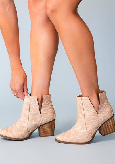 Tarim Bootie in Blush-Shoes-Ave Shops-Market Street Nest, Fashionable Clothing, Shoes and Home Décor Located in Mabank, TX