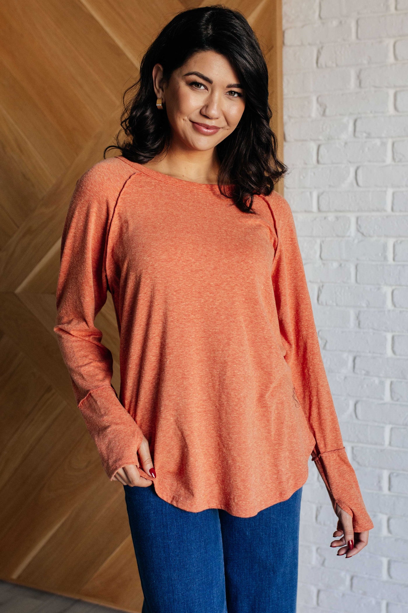 Rustic Charm Long Sleeve Top-Tops-Avenue Shops-Market Street Nest, Fashionable Clothing, Shoes and Home Décor Located in Mabank, TX