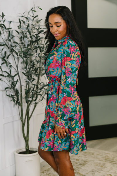 Rustic Retreat Long Sleeve Dress-Womens-Ave Shops-Market Street Nest, Fashionable Clothing, Shoes and Home Décor Located in Mabank, TX