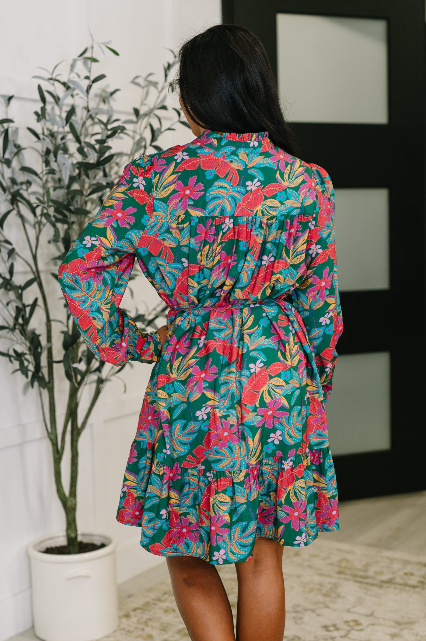 Rustic Retreat Long Sleeve Dress-Womens-Ave Shops-Market Street Nest, Fashionable Clothing, Shoes and Home Décor Located in Mabank, TX