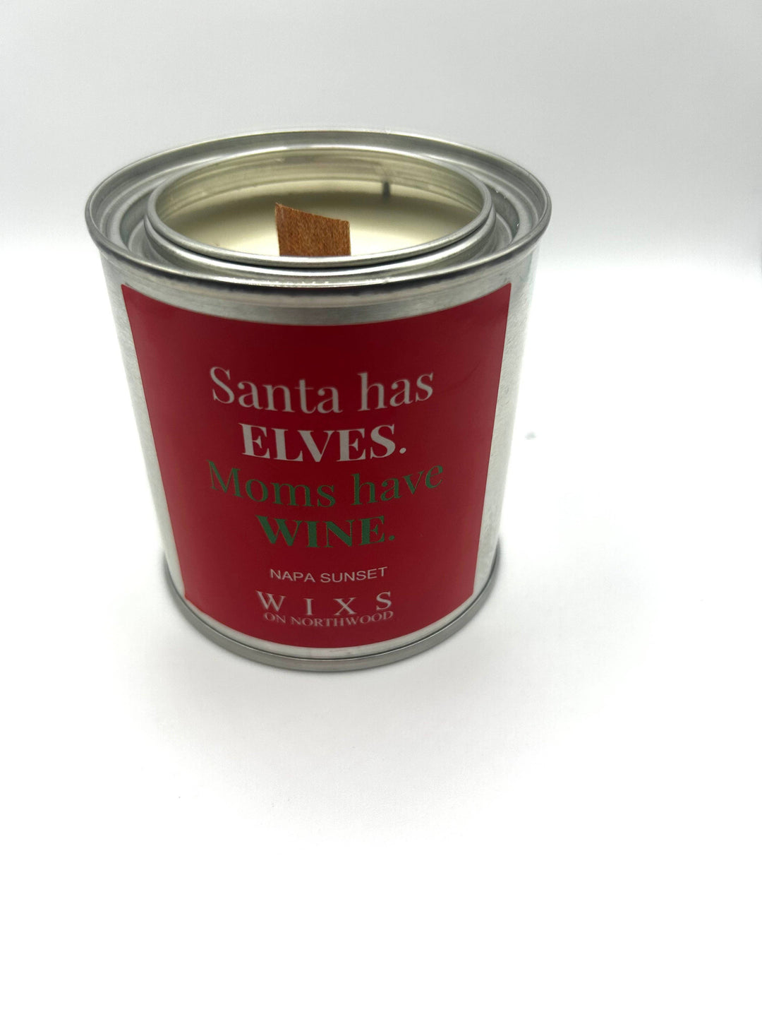Santa has elves. Moms have wine candle-WIXS on Northwood-Market Street Nest, Fashionable Clothing, Shoes and Home Décor Located in Mabank, TX
