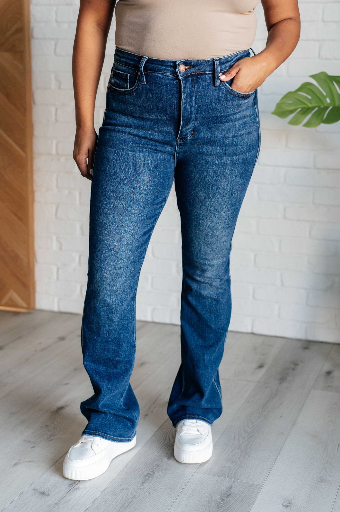 Santana High Rise Control Top Bootcut Jeans-Bottoms-Ave Shops-Market Street Nest, Fashionable Clothing, Shoes and Home Décor Located in Mabank, TX