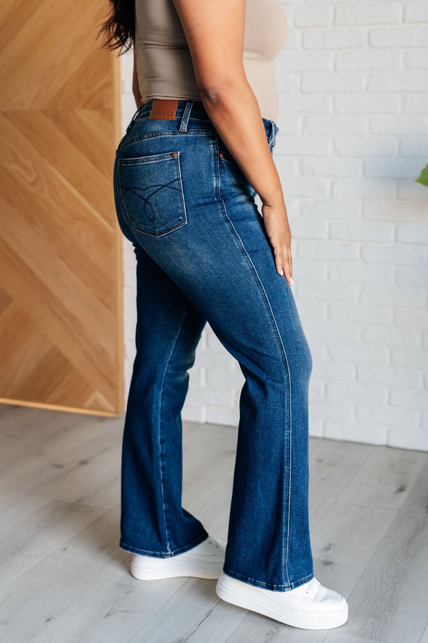 Santana High Rise Control Top Bootcut Jeans (Short Inseam)-Bottoms-Ave Shops-Market Street Nest, Fashionable Clothing, Shoes and Home Décor Located in Mabank, TX