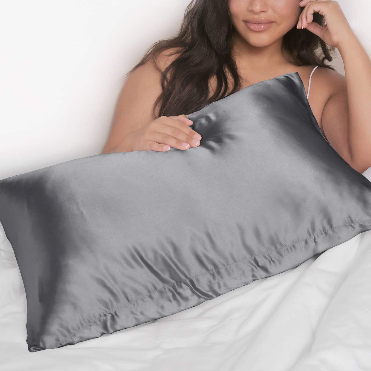 Satin King Pillowcase - Charcoal-KITSCH-Market Street Nest, Fashionable Clothing, Shoes and Home Décor Located in Mabank, TX