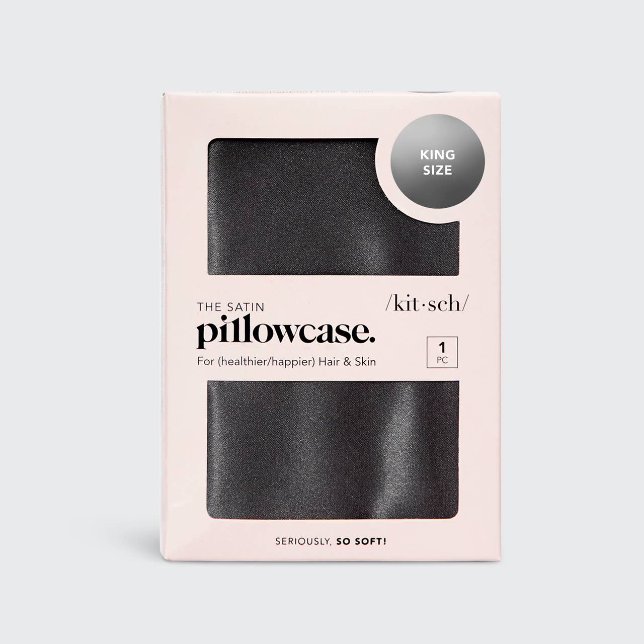 Satin King Pillowcase - Charcoal-KITSCH-Market Street Nest, Fashionable Clothing, Shoes and Home Décor Located in Mabank, TX