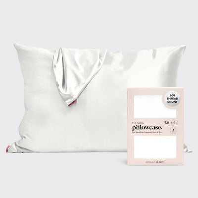 Satin Pillowcase - Ivory-KITSCH-Market Street Nest, Fashionable Clothing, Shoes and Home Décor Located in Mabank, TX