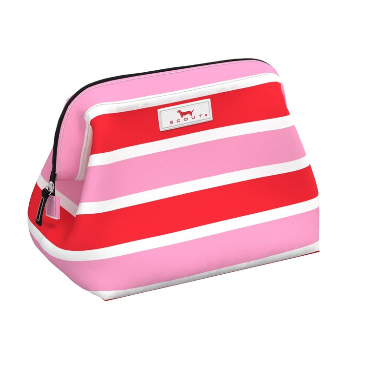Scout Little Mouth Makeup Bag - Candy Striper-Handbags-Scout-Market Street Nest, Fashionable Clothing, Shoes and Home Décor Located in Mabank, TX