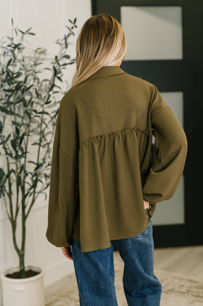She's Got A Way Button Down Blouse-Womens-Ave Shops-Market Street Nest, Fashionable Clothing, Shoes and Home Décor Located in Mabank, TX