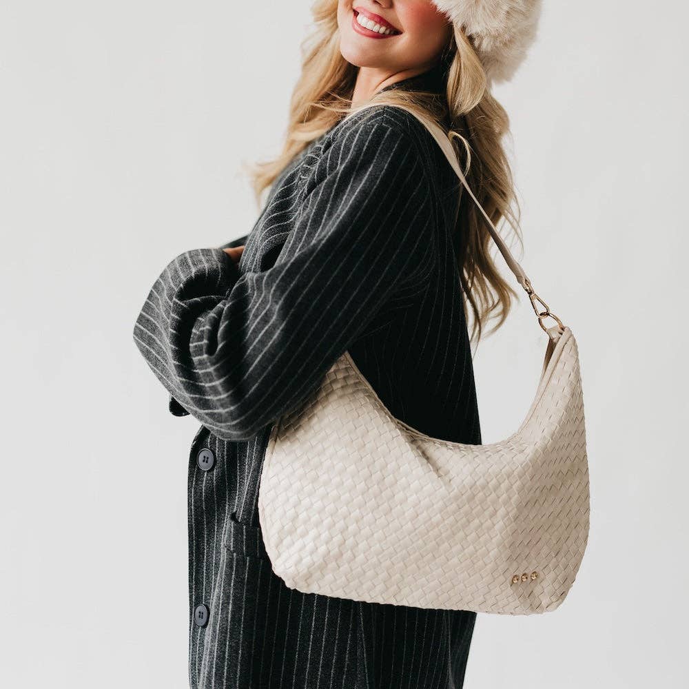 Sienna Slouchy Woven Shoulder Bag - TOP SELLER-Pretty Simple-Market Street Nest, Fashionable Clothing, Shoes and Home Décor Located in Mabank, TX