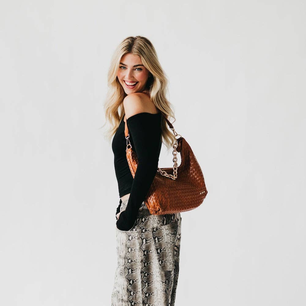 Sienna Slouchy Woven Shoulder Bag - TOP SELLER-Pretty Simple-Market Street Nest, Fashionable Clothing, Shoes and Home Décor Located in Mabank, TX