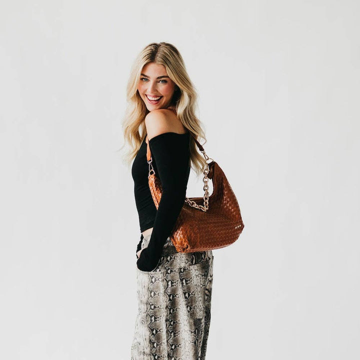 Sienna Slouchy Woven Shoulder Bag - TOP SELLER-Pretty Simple-Market Street Nest, Fashionable Clothing, Shoes and Home Décor Located in Mabank, TX