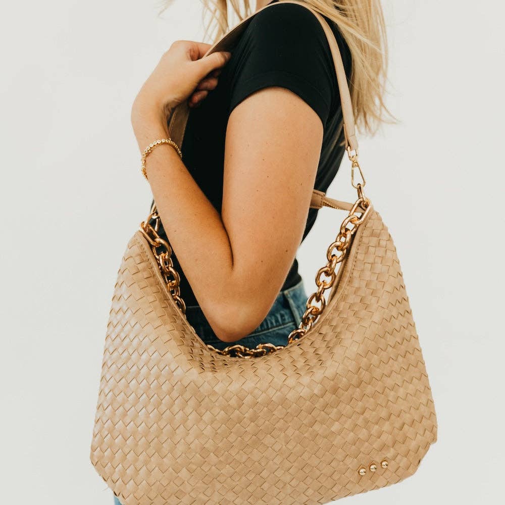 Sienna Slouchy Woven Shoulder Bag - TOP SELLER-Pretty Simple-Market Street Nest, Fashionable Clothing, Shoes and Home Décor Located in Mabank, TX