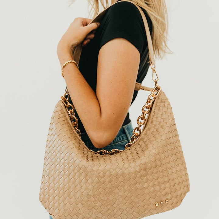 Sienna Slouchy Woven Shoulder Bag - TOP SELLER-Pretty Simple-Market Street Nest, Fashionable Clothing, Shoes and Home Décor Located in Mabank, TX