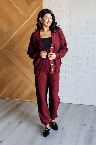 Simple Solution Knit Set in Wine-Sets-Ave Shops-Market Street Nest, Fashionable Clothing, Shoes and Home Décor Located in Mabank, TX