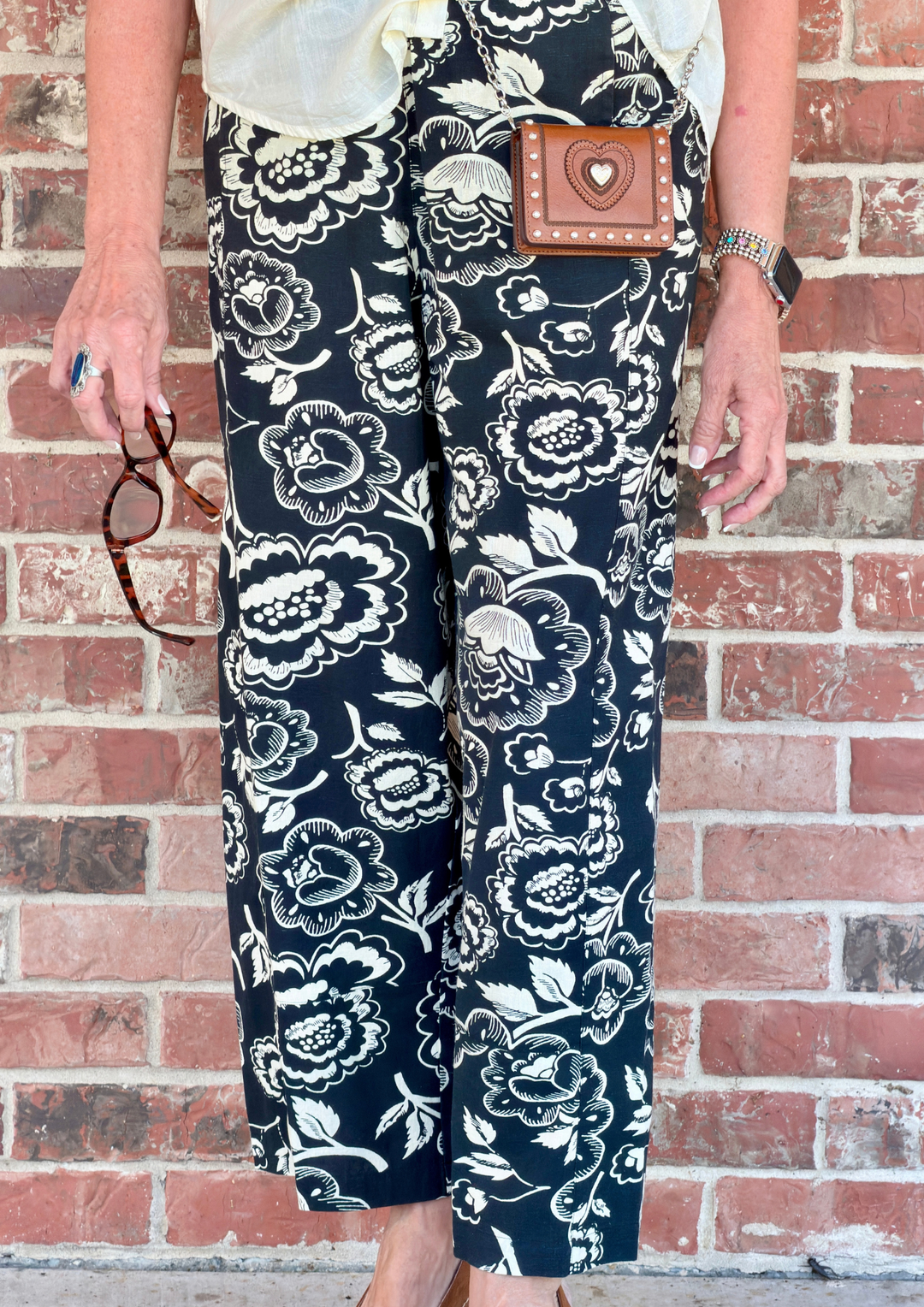 Sister Mary Black Florida Pant-09-Bottoms-IVY JANE-Market Street Nest, Fashionable Clothing, Shoes and Home Décor Located in Mabank, TX