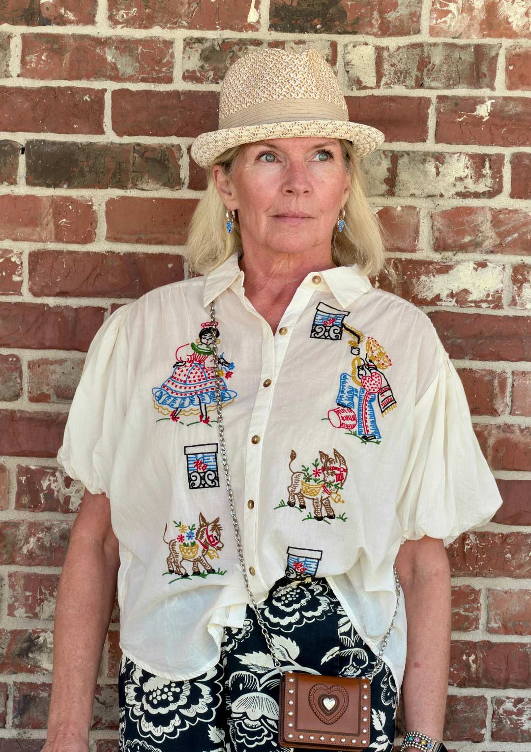 Sister Mary Flamenco Top-08-Tops-IVY JANE-Market Street Nest, Fashionable Clothing, Shoes and Home Décor Located in Mabank, TX