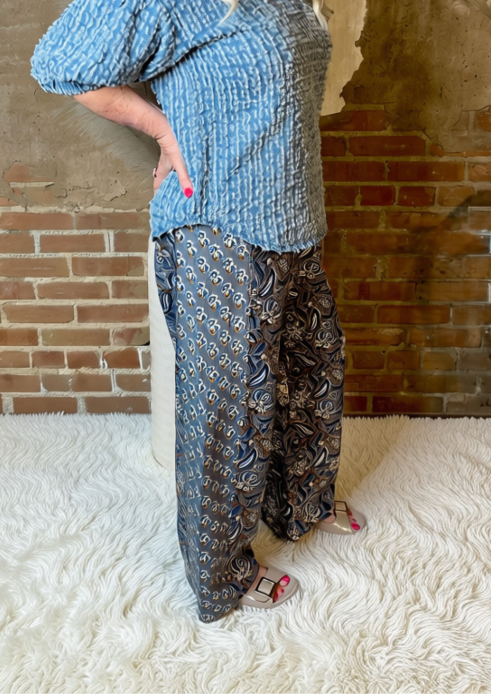 Sister Mary Manuel Grey Block Pants-09-Bottoms-Ivy Jane-Market Street Nest, Fashionable Clothing, Shoes and Home Décor Located in Mabank, TX