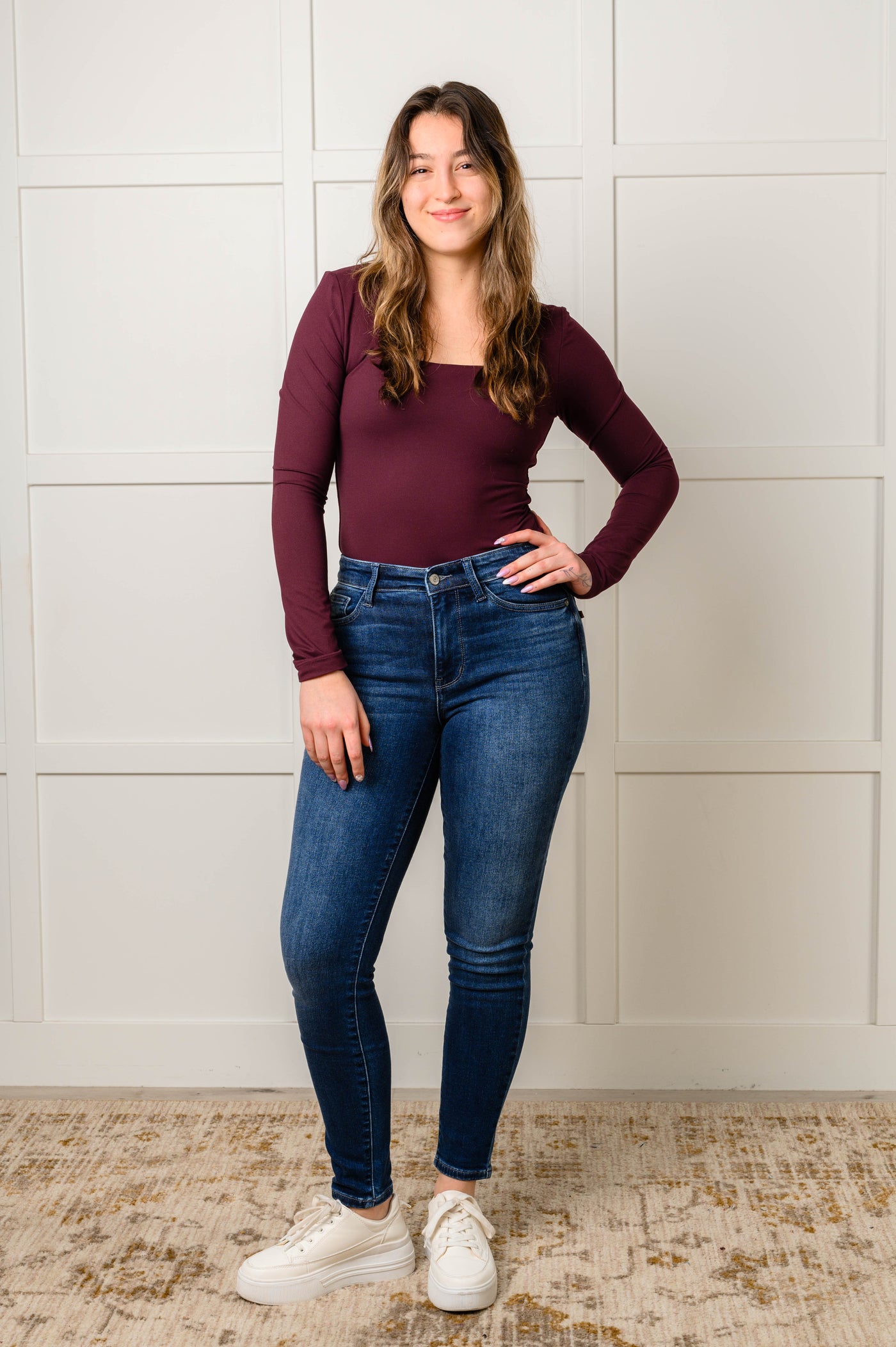 Skylar Mid Rise Thermal Vintage Skinny Jean-Womens-Ave Shops-Market Street Nest, Fashionable Clothing, Shoes and Home Décor Located in Mabank, TX