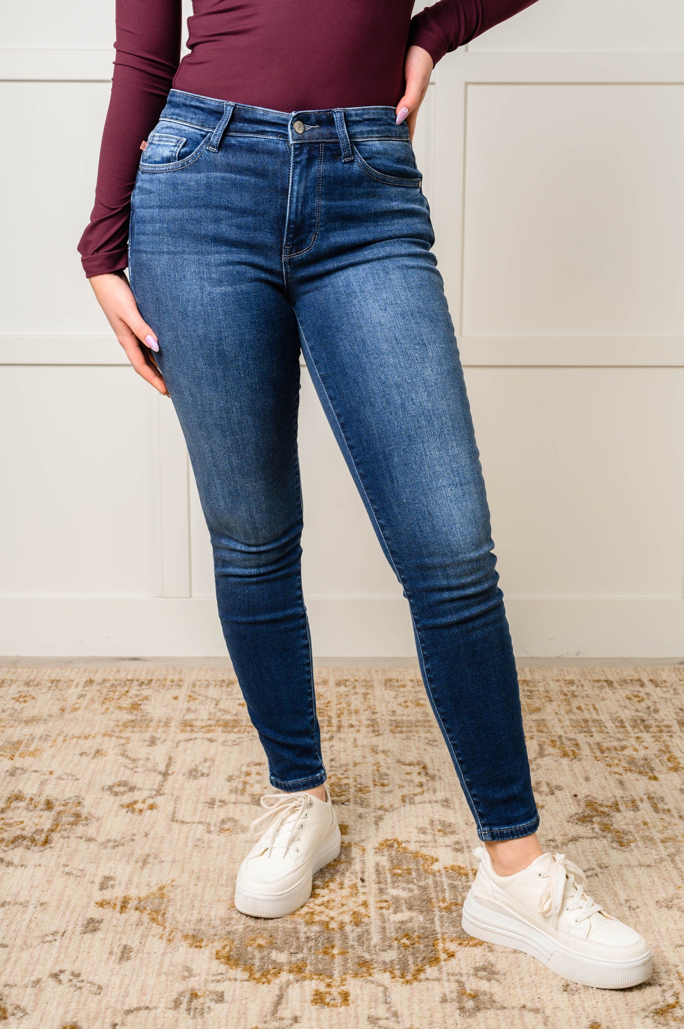 Skylar Mid Rise Thermal Vintage Skinny Jean-Womens-Ave Shops-Market Street Nest, Fashionable Clothing, Shoes and Home Décor Located in Mabank, TX