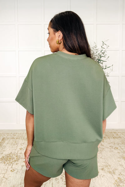Slow Sunday Ribbed Knit Set in Light Olive-Tops-Ave Shops-Market Street Nest, Fashionable Clothing, Shoes and Home Décor Located in Mabank, TX