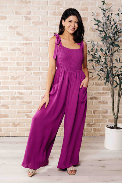 Social Graces Wide Leg Jumpsuit-Jumpsuits & Rompers-Ave Shops-Market Street Nest, Fashionable Clothing, Shoes and Home Décor Located in Mabank, TX