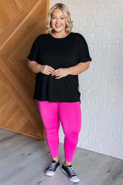 Soft Serve Brushed Microfiber Set in Black-Athleisure-Ave Shops-Market Street Nest, Fashionable Clothing, Shoes and Home Décor Located in Mabank, TX