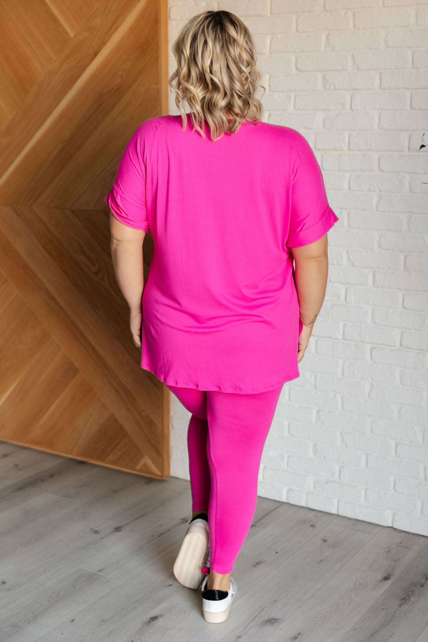 Soft Serve Brushed Microfiber Set in Neon Hot Pink-Athleisure-Ave Shops-Market Street Nest, Fashionable Clothing, Shoes and Home Décor Located in Mabank, TX