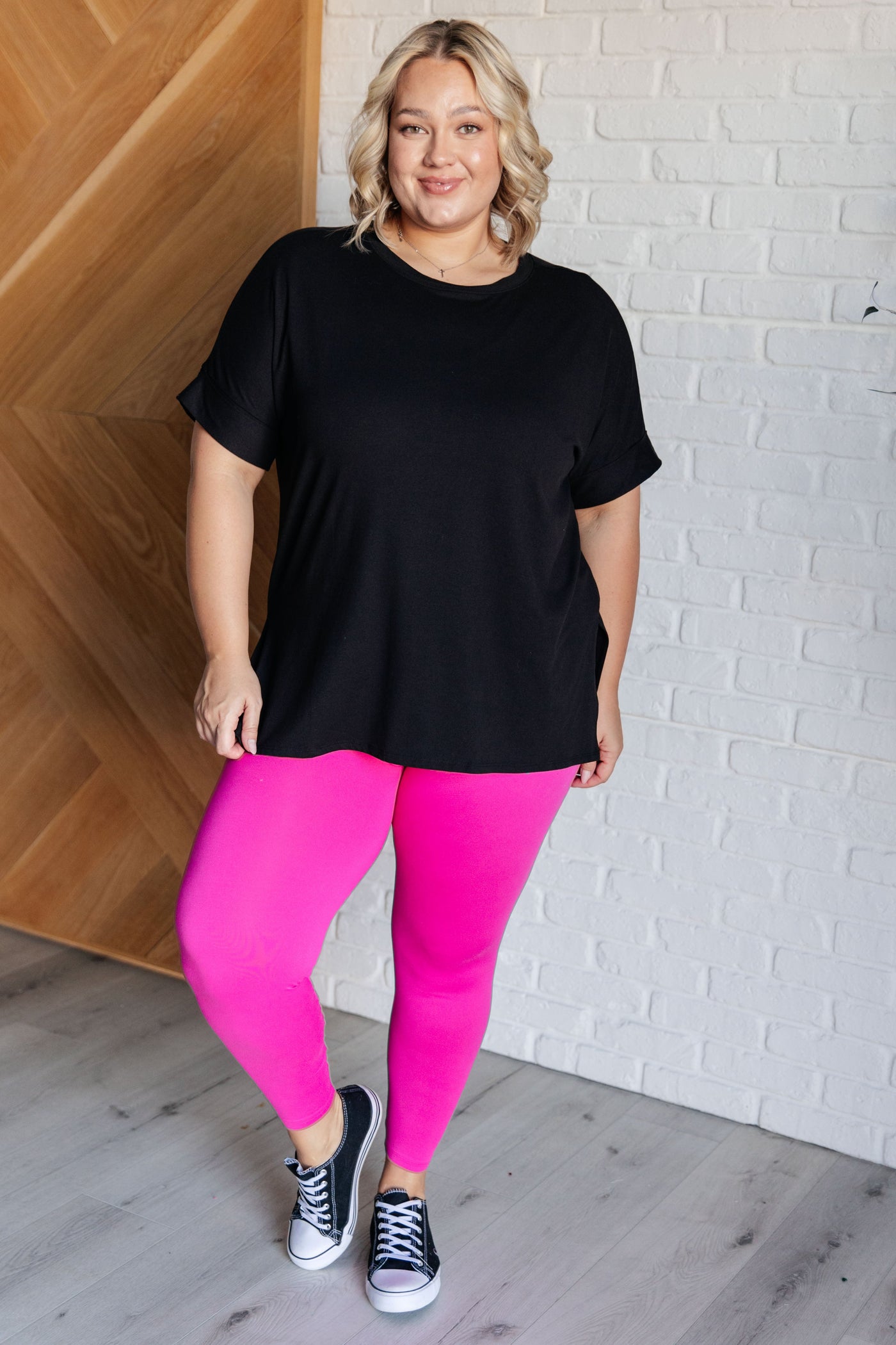 Soft Serve Brushed Microfiber Set in Neon Hot Pink-Athleisure-Ave Shops-Market Street Nest, Fashionable Clothing, Shoes and Home Décor Located in Mabank, TX