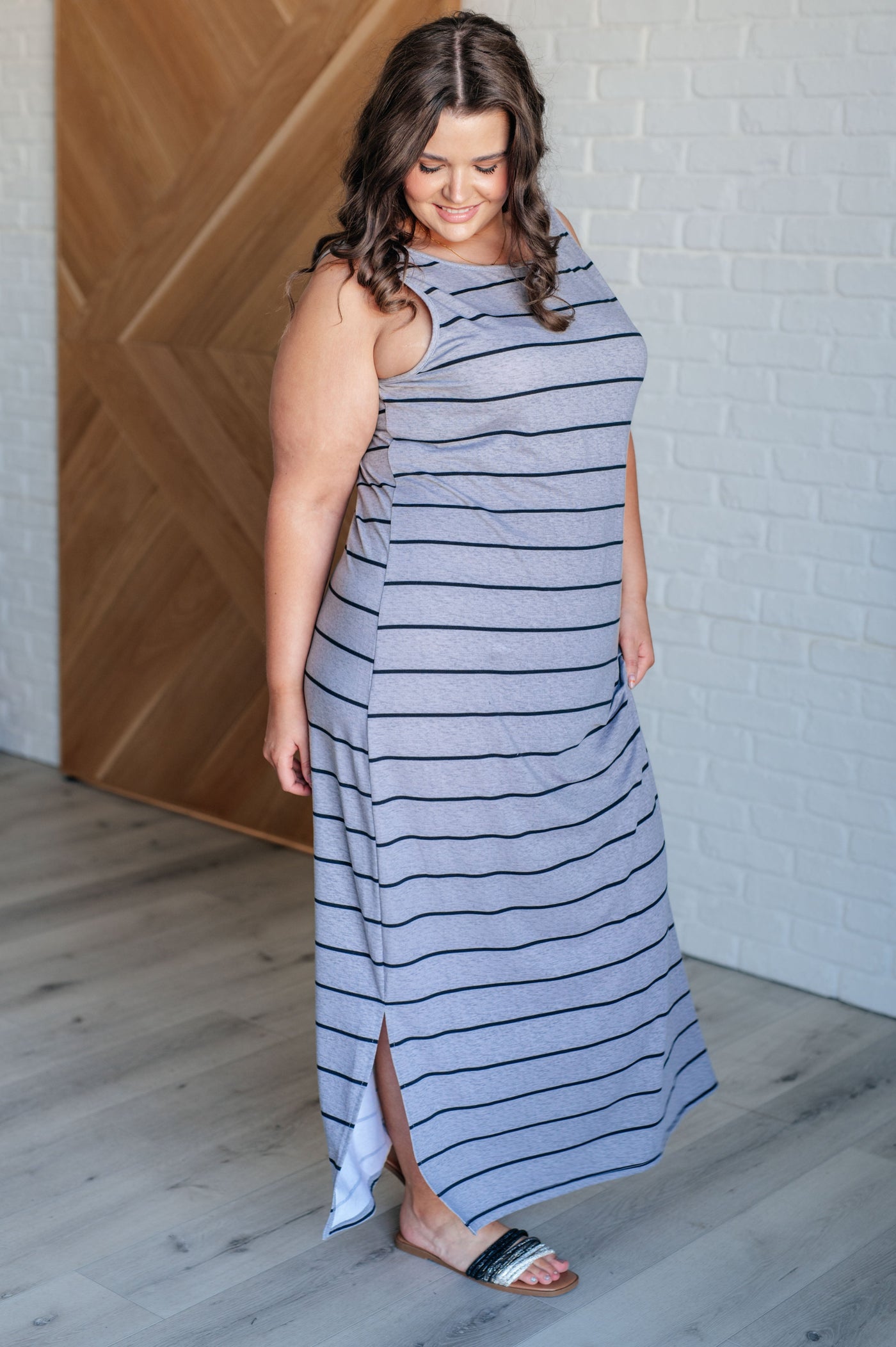 Still Got It Sleeveless Maxi In Gray-Dresses-Ave Shops-Market Street Nest, Fashionable Clothing, Shoes and Home Décor Located in Mabank, TX