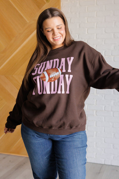 Sunday Funday Graphic Sweatshirt-Tops-Ave Shops-Market Street Nest, Fashionable Clothing, Shoes and Home Décor Located in Mabank, TX