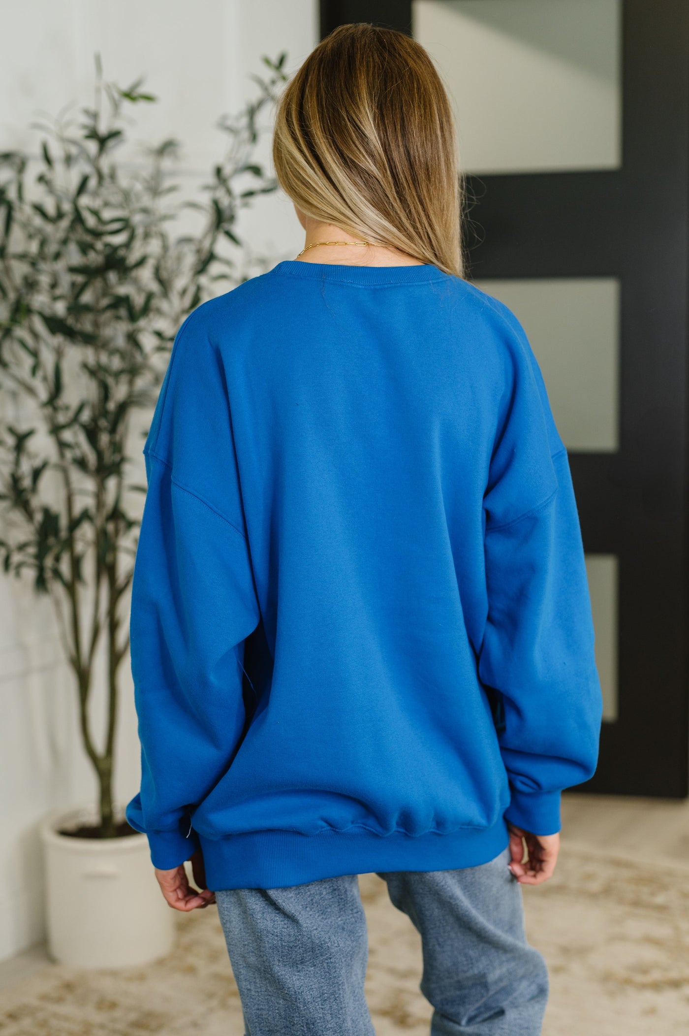 Sunday Snug Relaxed Pullover in Ocean Blue-Womens-Ave Shops-Market Street Nest, Fashionable Clothing, Shoes and Home Décor Located in Mabank, TX